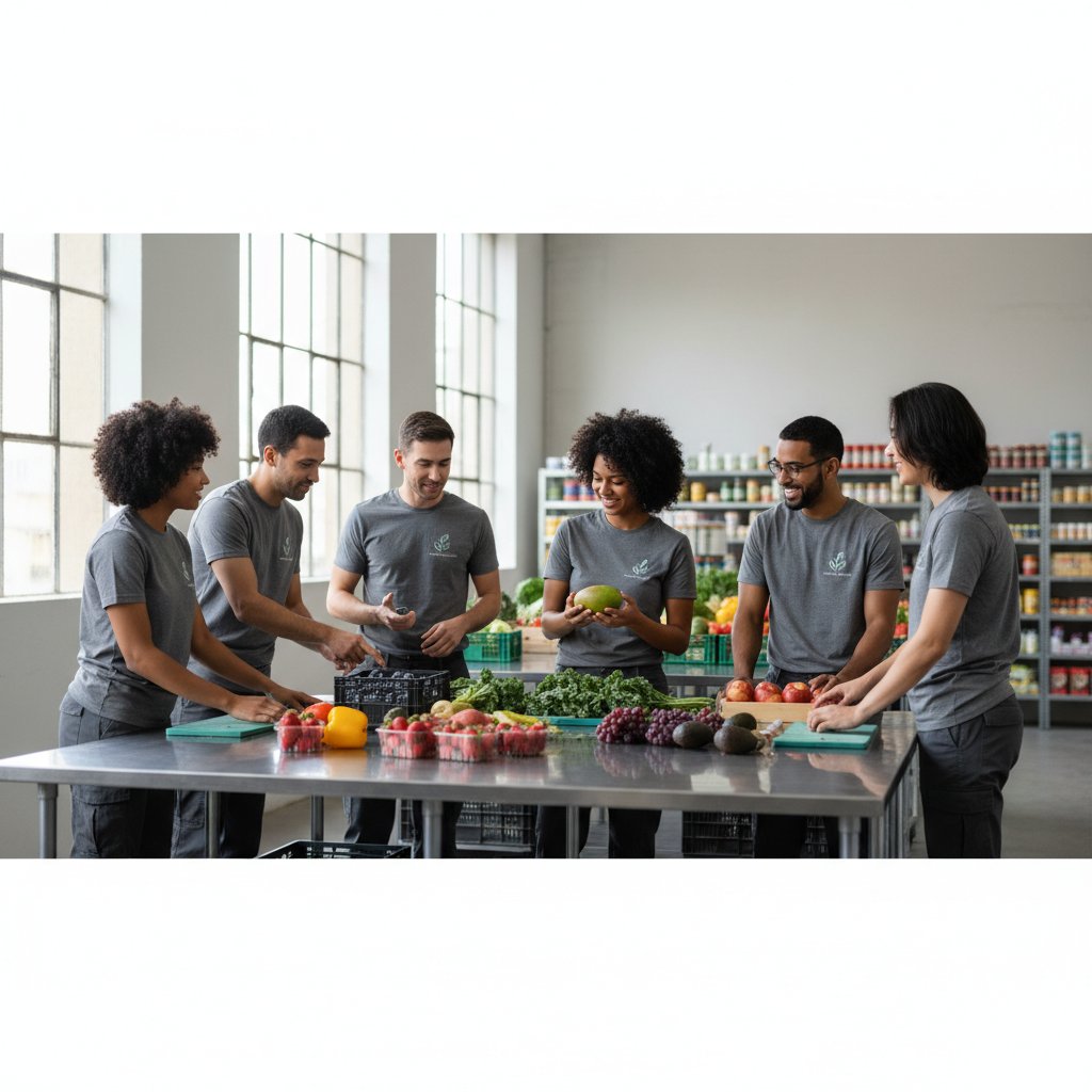 Magazyn Tezima z świeżymi produktami